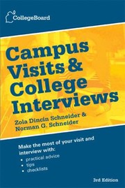 Cover of: Campus Visits and College Interviews 3rd Edition
            
                Campus Visits  College Interviews