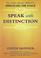 Cover of: Speak with Distinction