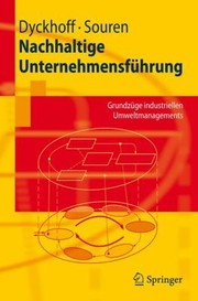 Cover of: Nachhaltige Unternehmensfuhrung
            
                SpringerLehrbuch by 