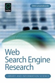 Cover of: Web Search Engine Research
            
                Library and Information Science Hardcover