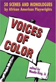 Cover of: Voices of color by edited by Woodie King, Jr.