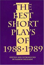 Cover of: The Best Short Plays of 1988-1989