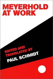 Cover of: Meyerhold at Work