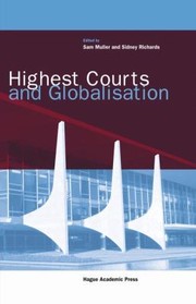 Cover of: Highest Courts and Globalisation