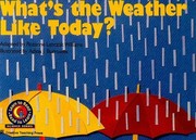 Cover of: Whats the Weather Like Today
            
                Learn to Read Science Series Earth Science by 