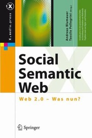 Cover of: Social Semantic Web
            
                XMediaPress