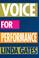 Cover of: Voice for Performance