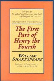 Cover of: The First Part of Henry the Fourth by William Shakespeare