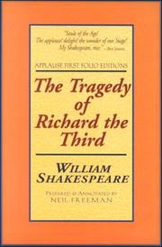 Cover of: The Tragedie of Richard the Third by William Shakespeare