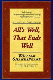 Cover of: All's well, that ends well by William Shakespeare