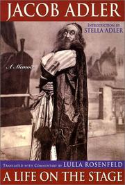 Cover of: Jacob Adler | Jacob P. Adler