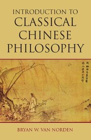 Cover of: Introduction to Classical Chinese Philosophy by 
