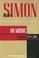 Cover of: John Simon on music