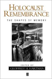 Cover of: Holocaust Remembrance: The Shapes of Memory