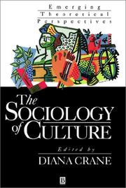 Cover of: The Sociology of Culture: Emerging Theoretical Perspectives