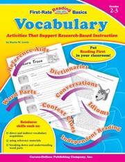 Cover of: Vocabulary Grades 2  3
            
                FirstRate Reading Basics