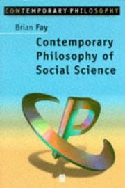 Cover of: Contemporary philosophy of social science: a multicultural approach