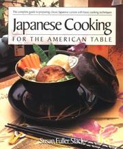 Cover of: Japanese cooking for the American table