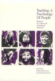 Cover of: Teaching a psychology of people: resources for gender and sociocultural awareness