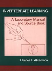 Cover of: Invertebrate Learning: A Source Book