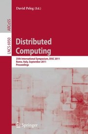 Cover of: Distributed Computing
            
                Lecture Notes in Computer Science