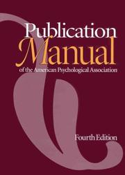 Cover of: Am Psychological Assn Publication Manual by American Psychological Association., American Psychological Association, AMERICAN PSYCHOLOGICAL ASSOCIATION, 6th Edition Publication Manual of the American Psychological Association, APA (2010), American Psychological Association.