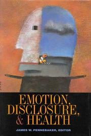 Cover of: Emotion, disclosure & health