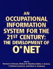 Cover of: An occupational information system for the 21st century: the development of O*NET