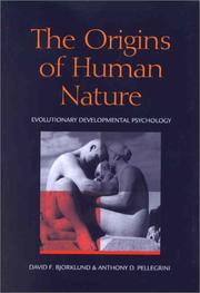 Cover of: Origins of Human Nature: Evolutionary Developmental Psychology