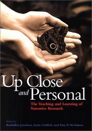 Cover of: Up close and personal by edited by Ruthellen Josselson, Amia Lieblich, and Dan P. McAdams.