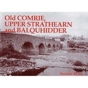 Cover of: Old Comrie Upper Strathearn and Balquhidder by 