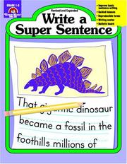 Cover of: Write a Super Sentence