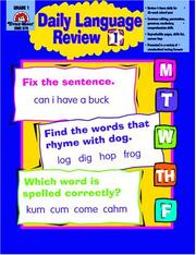 Cover of: Daily Language Review, Grade 1