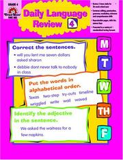 Cover of: Daily Language Review, Grade 4 by Laurie Williams