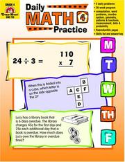 Cover of: Daily Math Practice, Grade 4