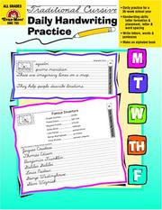 Cover of: Daily Handwriting Practice by Jill Norris