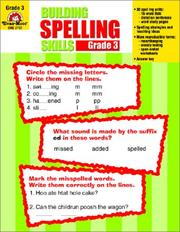 Cover of: Building Spelling Skills by Evan-Moor, Evan-Moor