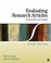 Cover of: Evaluating Research Articles From Start To Finish