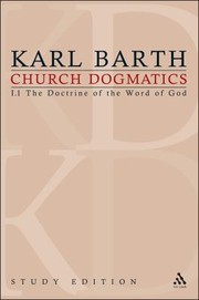 Cover of: Church Dogmatics Volume 2
            
                Church Dogmatics