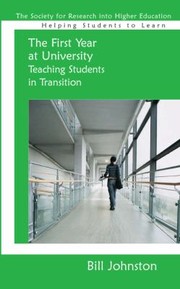 Cover of: The First Year at University
            
                Helping Students to Learn