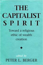 Cover of: The Capitalist spirit by edited by Peter L. Berger.