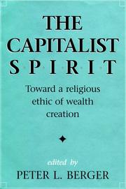 Cover of: The Capitalist Spirit by Peter L. Berger