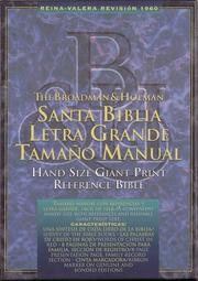 Cover of: Santa Biblia Letra Grande Tamao Manual/Hand Size Giant Print Reference Bible by B&H Español Editorial Staff