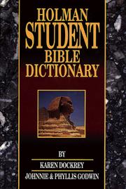 Cover of: Holman student Bible dictionary