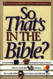 Cover of: So that's in the Bible?