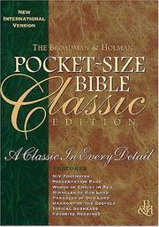 Front cover of Niv Pocket-Size Classic Bible (International Version) by Unknown