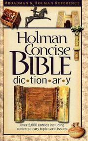 Cover of: Holman Concise Bible Dictionary (Broadman & Holman Reference) by Trent C. Butler