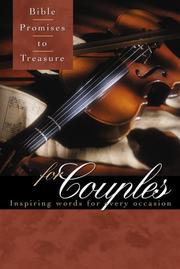 Cover of: Bible promises to treasure for couples: inspiring words for every occasion