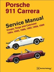 Cover of: Porsche 911 Carrera Service Manual 1984 1985 1986 1987 1988 1989 by 