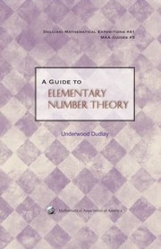 Cover of: A Guide to Elementary Number Theory
            
                Dolciani Mathematical Expositions